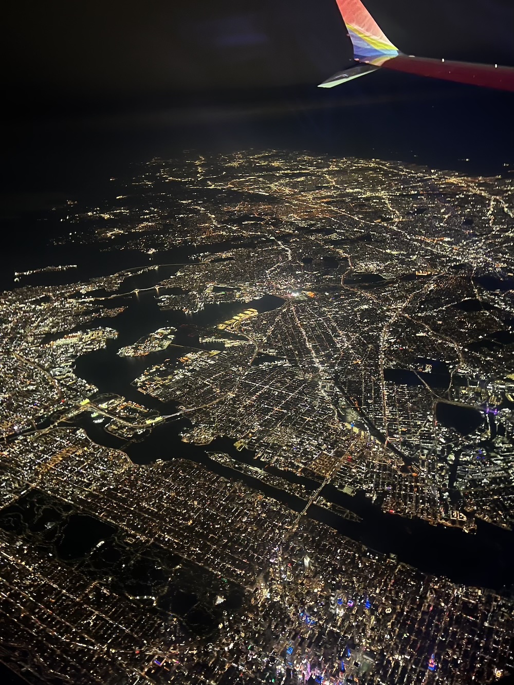 Electric grid from the night sky