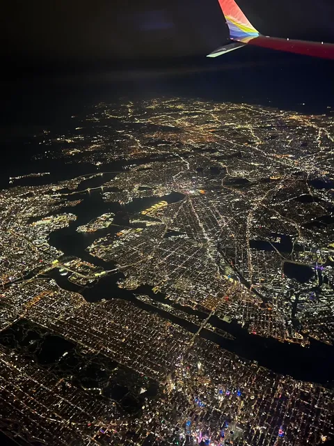 Electric grid from the night sky