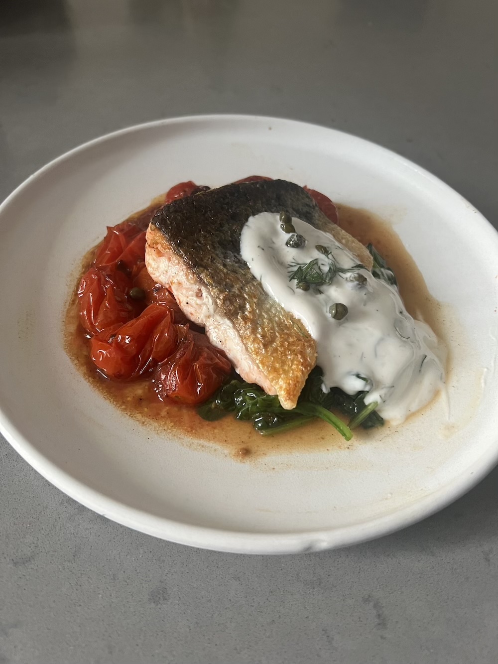 Normal ingredients, intentional plating